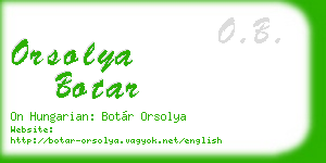 orsolya botar business card
